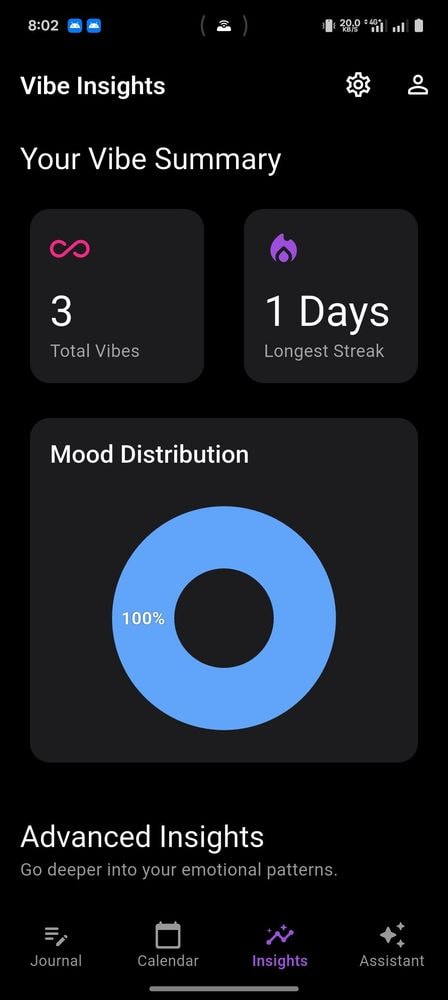 Vibe Journal screenshot 1