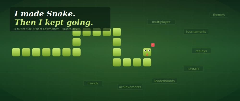 I made Snake. Then I kept going.